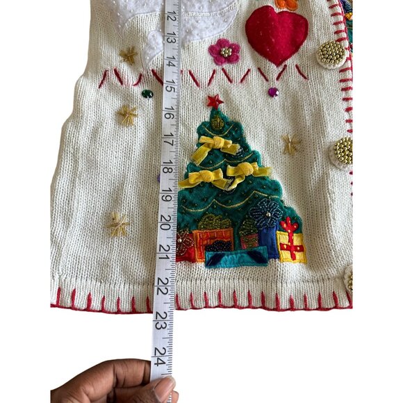 Festive Cardigan with Holiday Embroidery - Picture 7 of 12